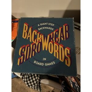 Vintage 1988 Backwords Board Game A Giant Step Backwards In Board Games New Open